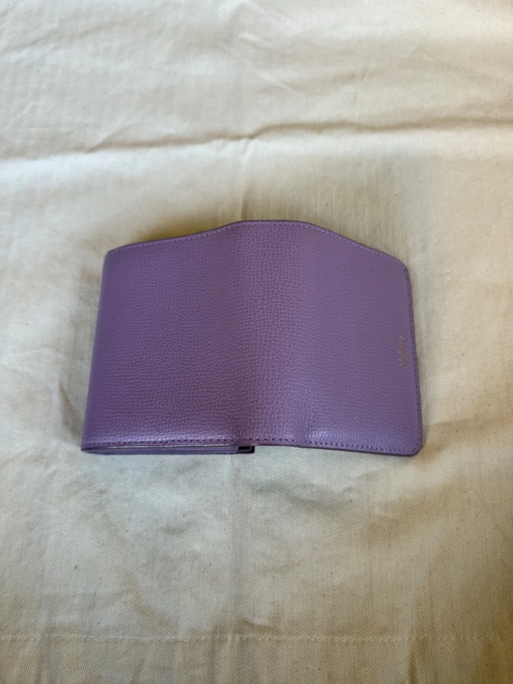 Mulberry - Small Continental French Purse - Purple Classic Grain